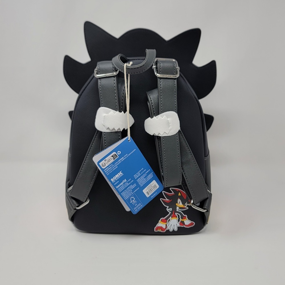 Loungefly Sonic‎ The Hedgehog Shadow Mini Backpack GameStop Exclusive Cosplay - Picture 3 of 5